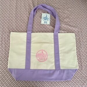 Trader Joes Large Purple Lavender Canvas Tote 2026